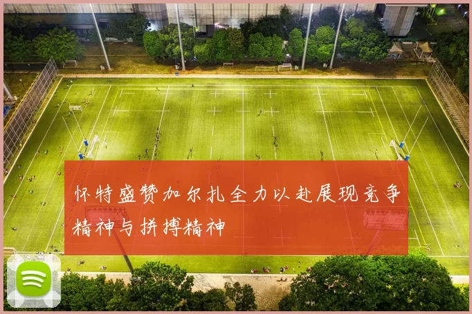 怀特盛赞加尔扎全力以赴展现竞争精神与拼搏精神